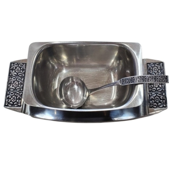 Vintage Velvet ss Stanley Robert's mid century gravy boat & ladle - Picture 2 of 7